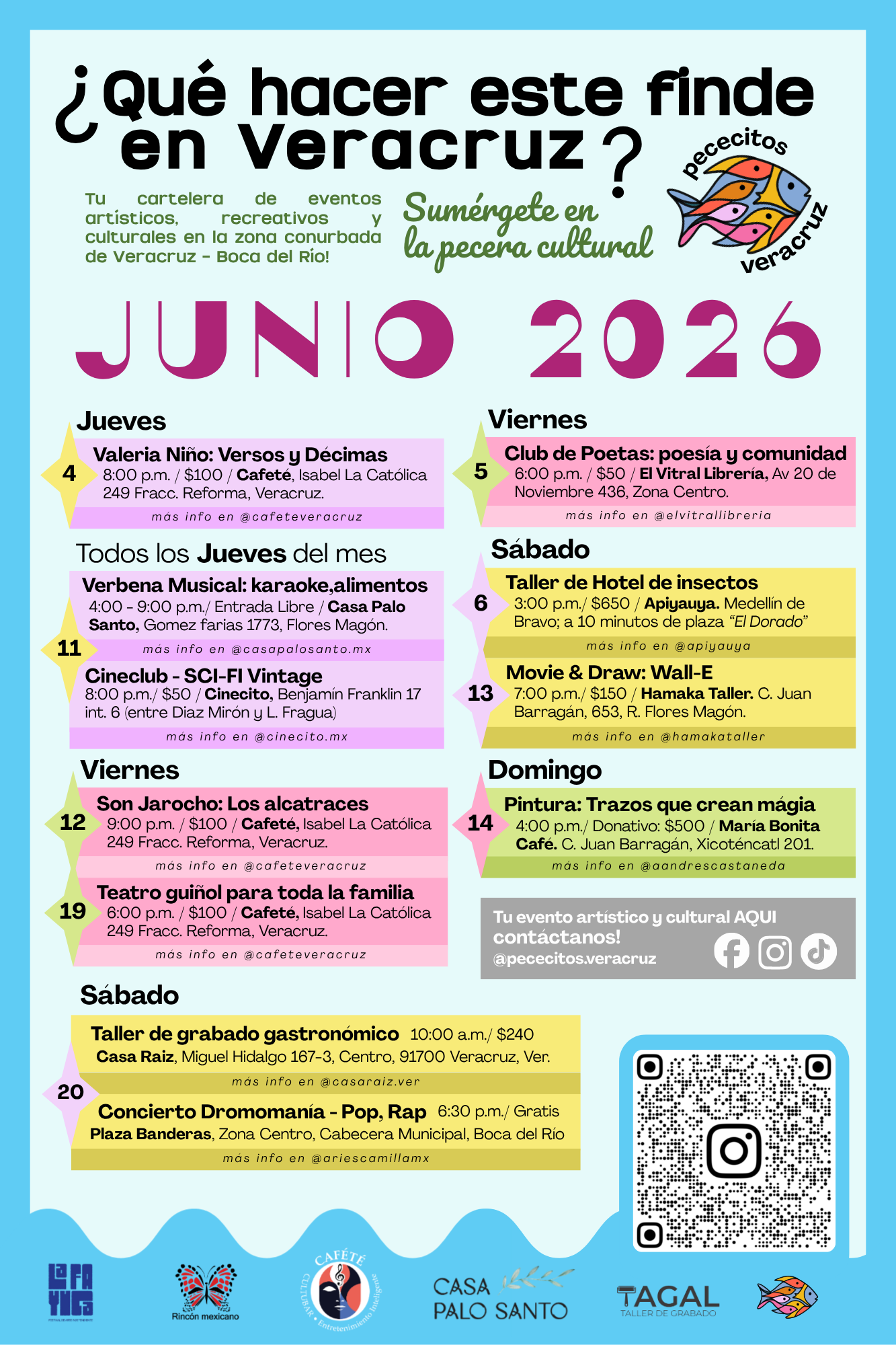 Proyecto cultural de Cartelera cultural mensual fisica